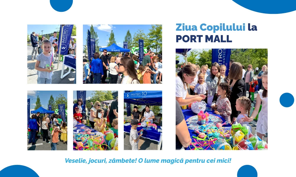 Magie, zâmbete și grijă pentru cei mici – INVITRO Diagnostics a sărbătorit Ziua Copilului la PORT MALL