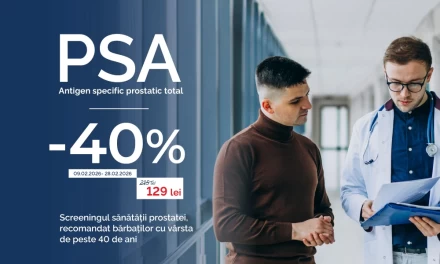 Prostata, verificată | -40% la analiză
