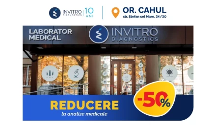 -50% discount on tests at the Cahul branch!